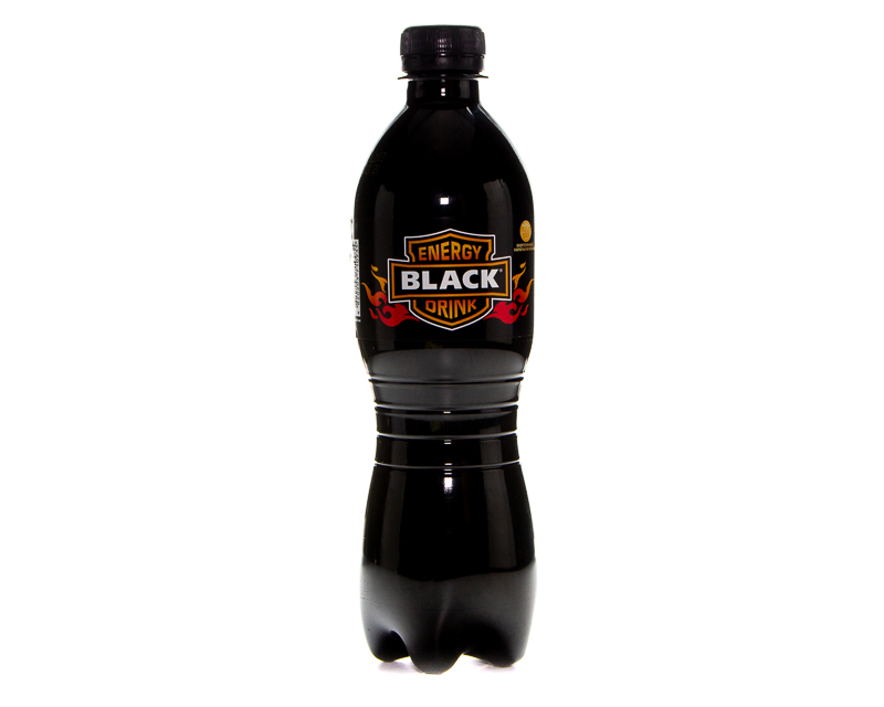 Alkoholfreier kohlensäurehaltiger Energy-Drink „Black“ 0,5 Liter