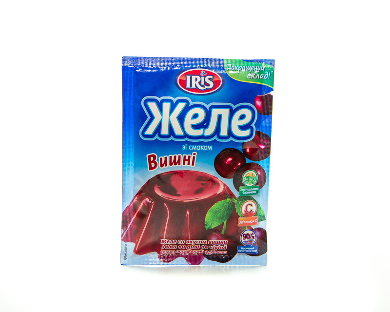 Jelly with cherry flavor, TM IRIS