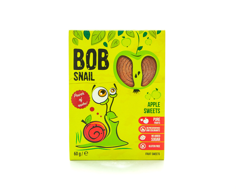 حلوى التفاح الطبيعية العلامة التجارية: Bob Snail