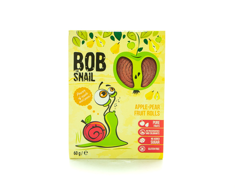 حلوى التفاح والكمثرى الطبيعية العلامة التجارية: Bob Snail