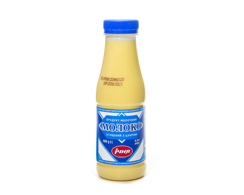 MILCHVERDICKTES PRODUKT MIT ZUCKER, TM ICHNYA, 8,5% FETT