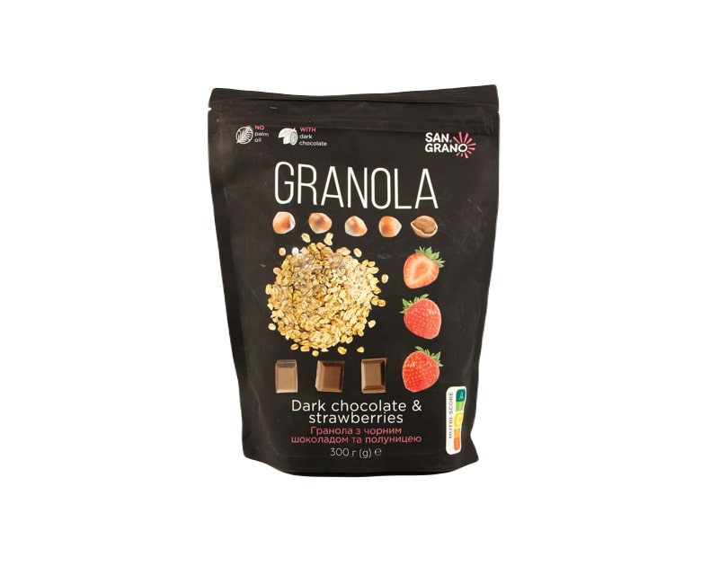 San Grano Granola Dunkle Schokolade & Erdbeere