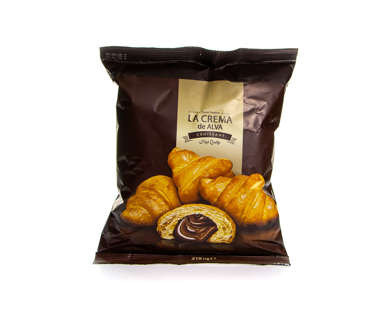 Croissant gefüllt mit Kakaocreme