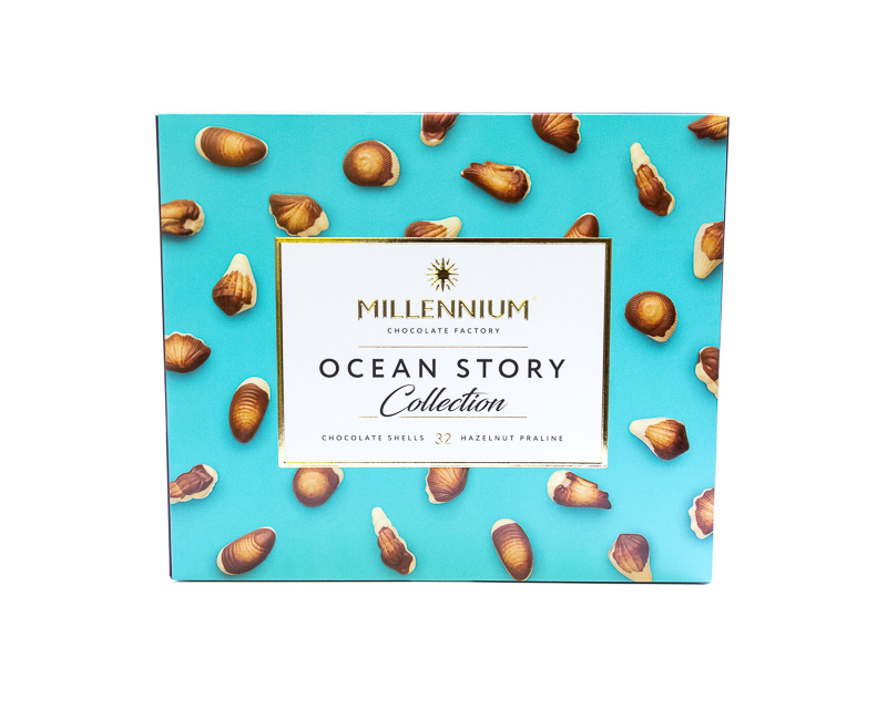 Schokolade Süßigkeiten „Ocean story“ mit Nuss Praline 340 g