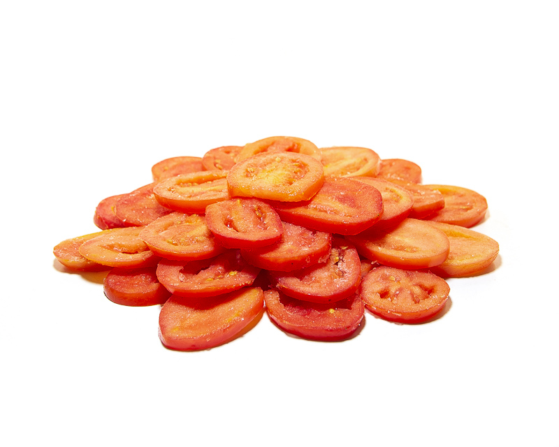 Tomate in Ringe geschnitten