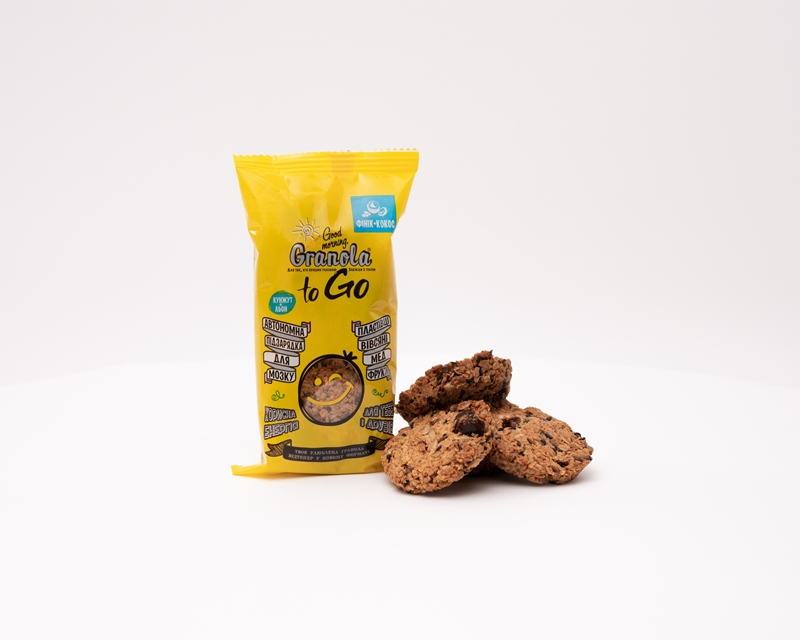 Granola To Go DATES and COCONUT - Breakfast dry baked, 80 g, TM 