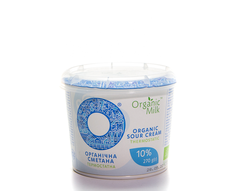 Sour cream organic thermostatic 10% fat