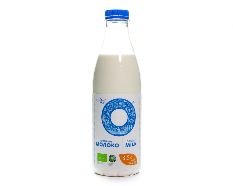 Pasteurized organic cow milk, 3,5% fat