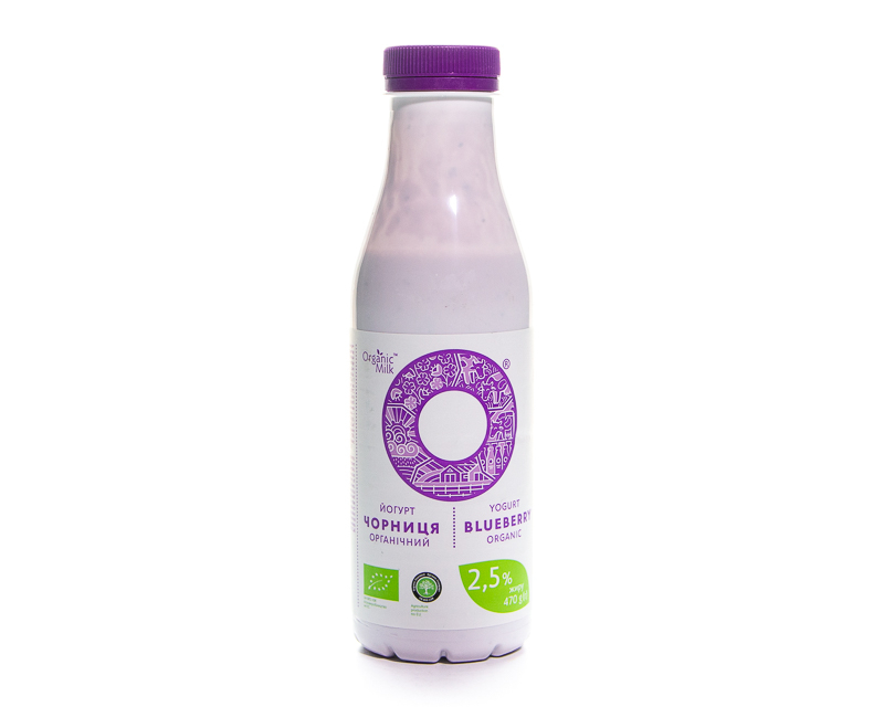 Drinking organic yogurt 