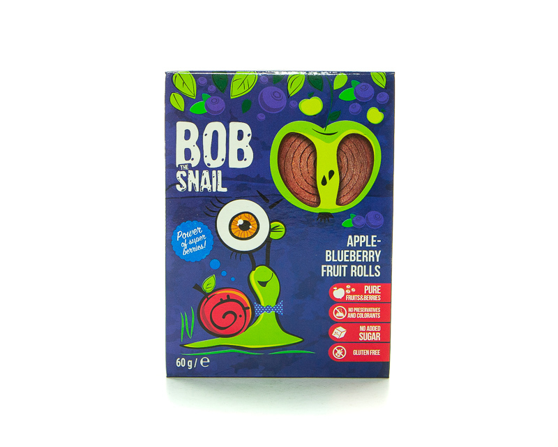 Natural apple and blueberry sweets TM Bob Snail
