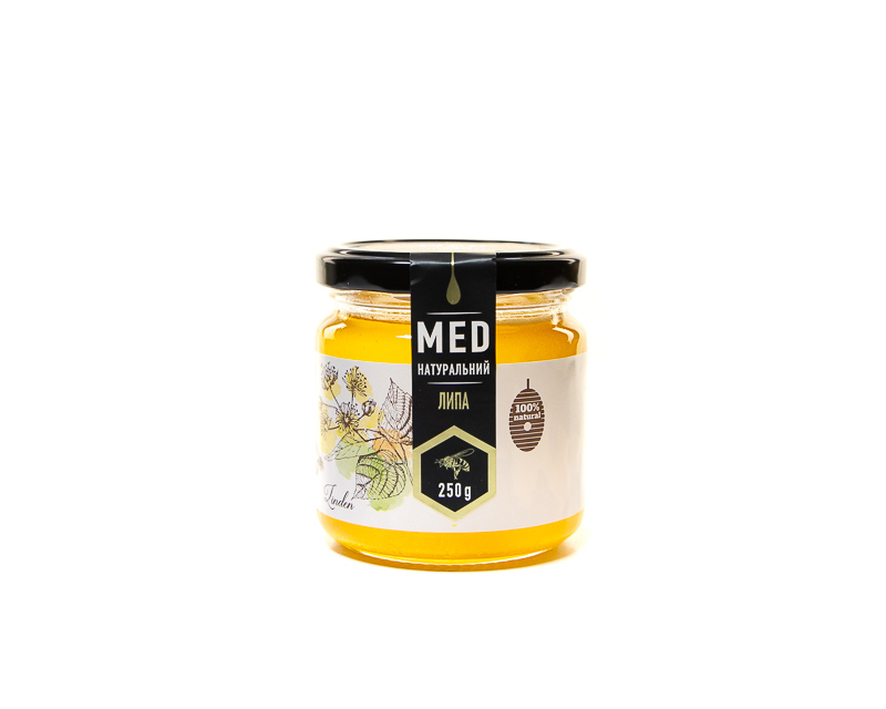 Natural linden honey