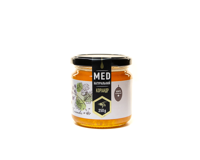 Natural coriander honey