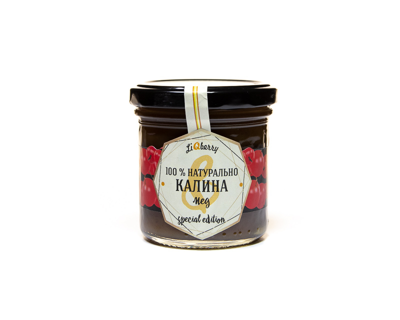 Berry paste guelder rose with honey LIQBERRY 165 g
