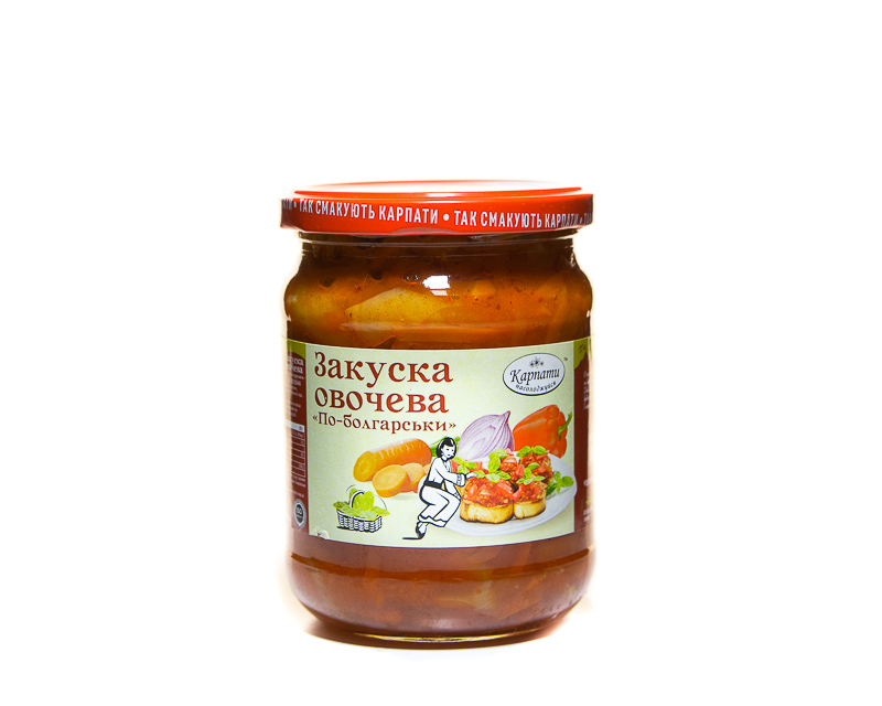 “Bulgarian-style” vegetable appetizer