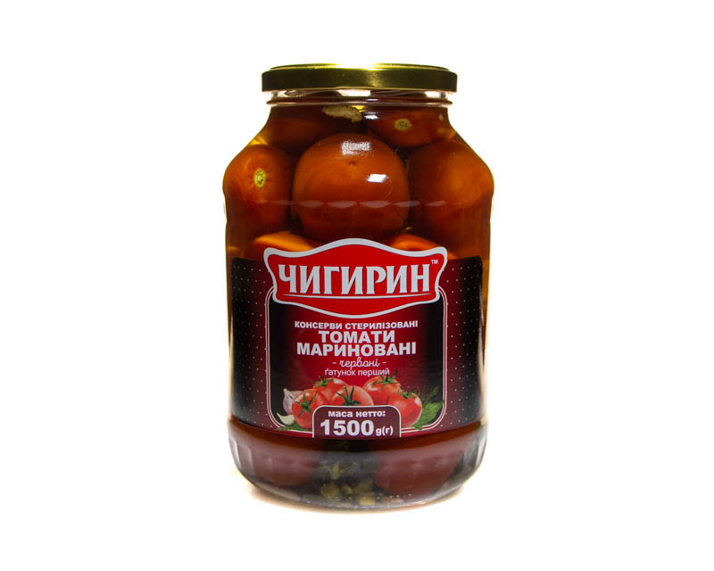 Pickled red tomatoes, 1500 g