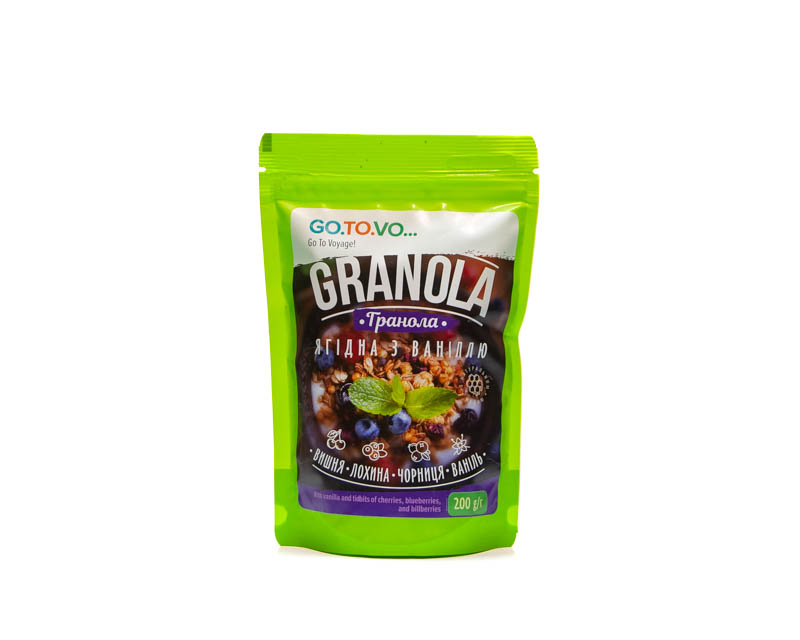 Berry granola with vanilla