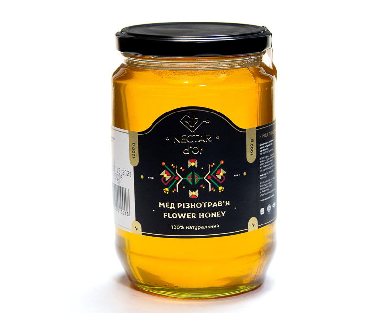 Polifloral natural honey Nectar d`Or, 1 kg