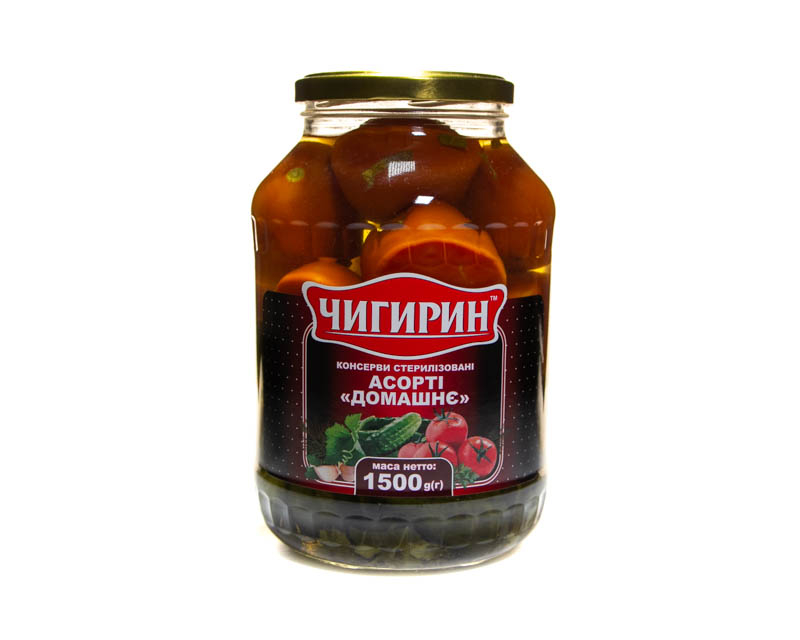 Canned sterilized Assorti 