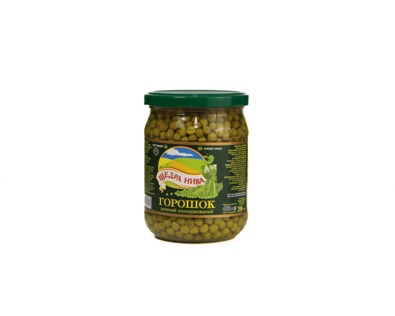 Canned green peas 460 g
