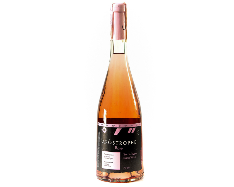 ROSE APOSTROPHE半甜桃红型佐餐葡萄酒
