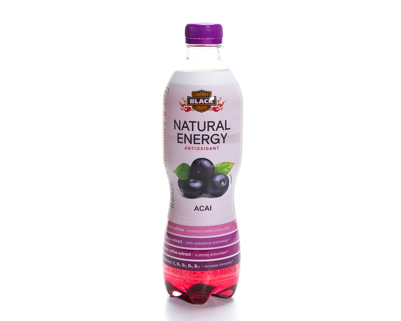 «NATURE ENERGY ASAI» 0.5升装强化型含气无醇果汁味功能饮料