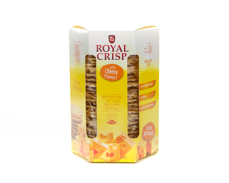 «Royal Crisp» 咸味奶酪/番茄味华夫饼干
