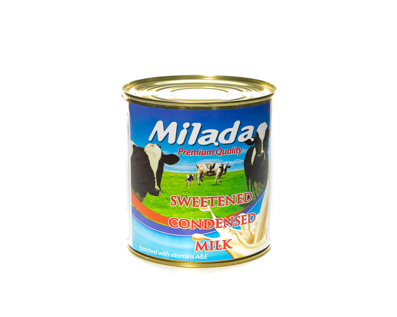 MILADA牌炼乳，脂肪含量8.5%